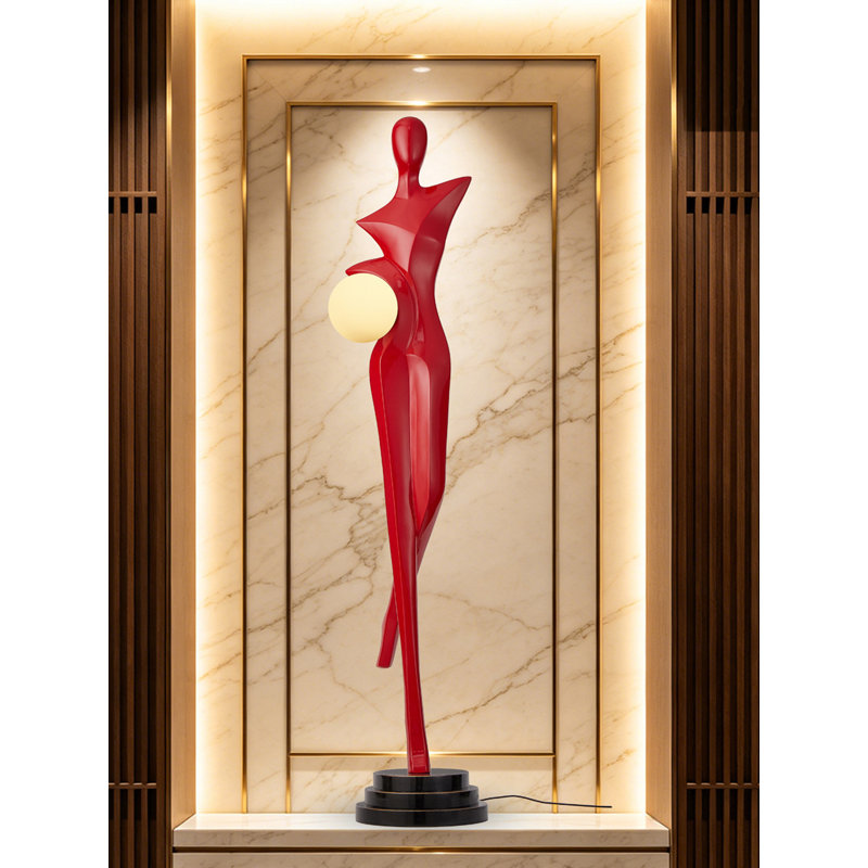 Sculpture DEL luxueuse en fibre de verre