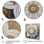 Mandala blanc et doré sur toile-88555937-88555944