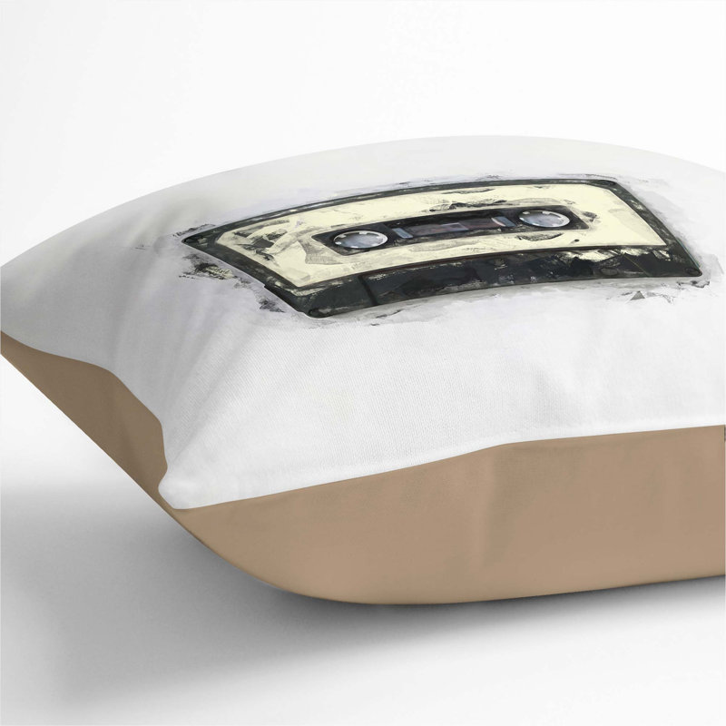 Square Throw Cushion, 55cm H x 55cm W x 20cm D, Stone