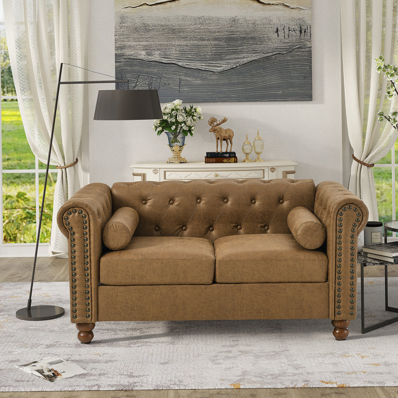 Canapé rembourré de salon avec canapé Chesterfield