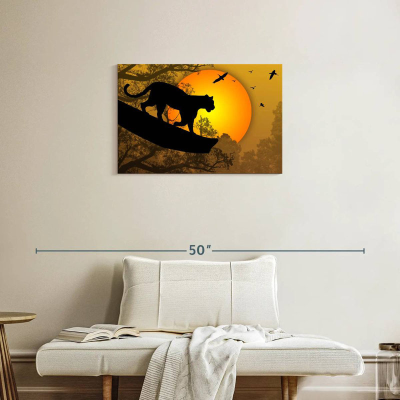 Brampt Panther Silhouette, 20" H x 30" W