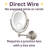 Ayerim 8" x 10" Lighted Wall Mount Magnified Makeup Mirror, Direct Wire