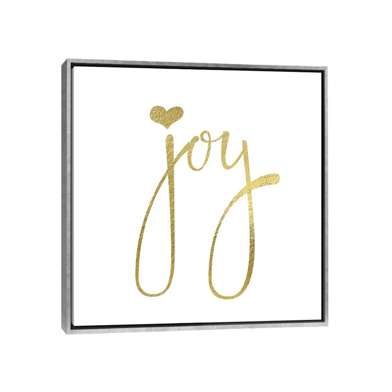 «Joy Heart» par Nikki Chu - impression, Encadrement argenté, H 37 po x l 37 po x P 1,5 po