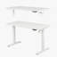 Bureau debout électrique complet, bureau à hauteur ajustable 48 po x 24 po, bureaux assis-debout, blanc