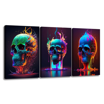 3 Piece Wrapped Canvas Wall Art