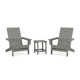 High-Density Polyethylene (HDPE) Outdoor Adirondack Chair With Table