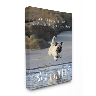 Reproduction d’art graphique « be a cheerfulness », chien de compagnie