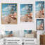 Plage, bord de mer, nostalgie noire IV sur toile-505308982-505308979