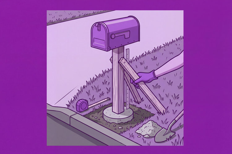 installing a post-mounted mailbox