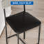 Set of 4 Soft Counter Height Bar Stools for Small Spaces & Kitchen Bar Table and Chairs Set for Studio, Apartment, Small Spaces, Soft PU Padded Seat for cozy seating-1271304841