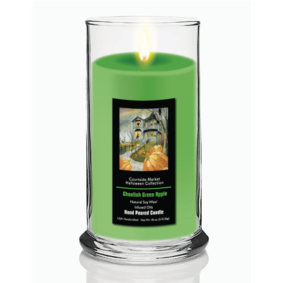 Haunted Patch 18 oz Status Candle Glass