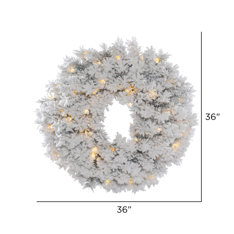 Couronne Alaskan artificielle Pfeiffer, H 36 po x l 36 po x P 3 po