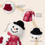 Coussin décoratif en polyester Phantoscope Christmas Series, rouge, 16,5 po x 10,5 po-119293954