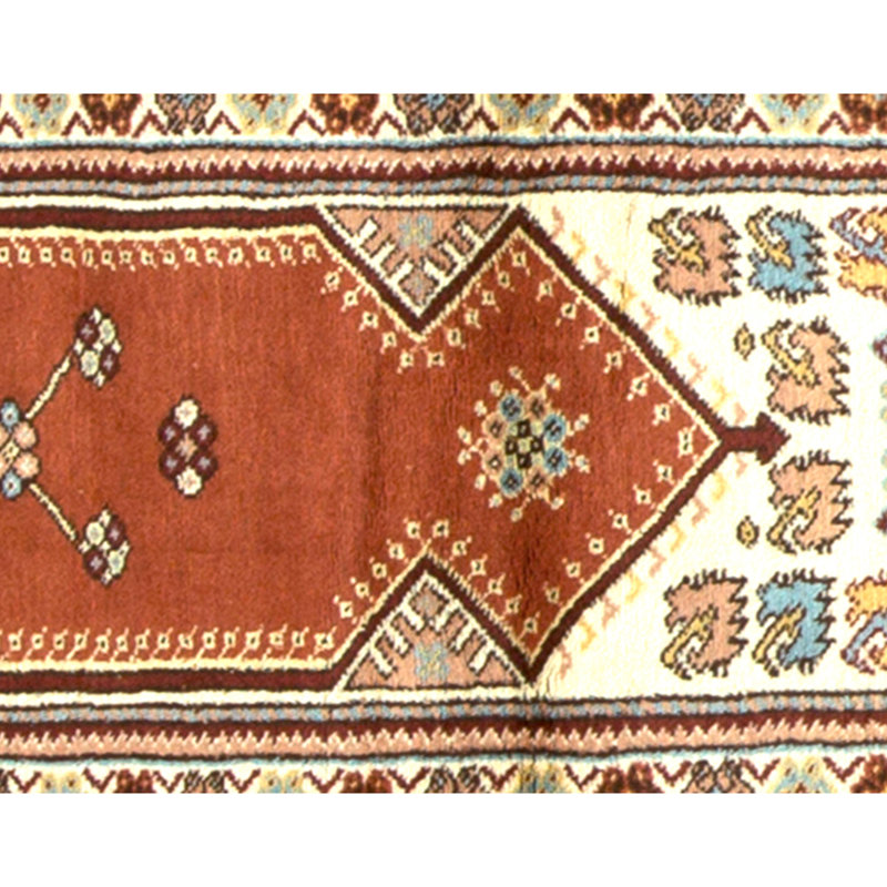 Tapis rouille de haute qualité noué à la main