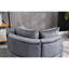 Siège en velours gris, accent pour le salon moderne avec fauteuil rembourré de mousse en velours,-646754737-646754763