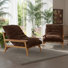 Chaise d'appoint rembourrée en frêne de 35,24 po Kyna