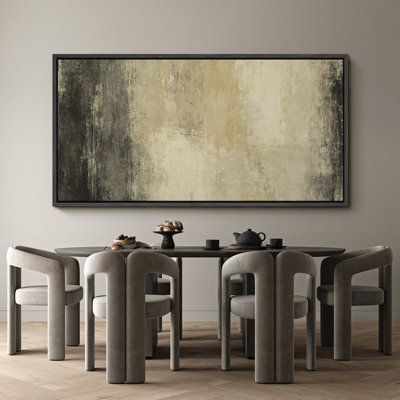 Grande impression sur toile encadrée, reproduction abstraite pour décoration intérieure moderne