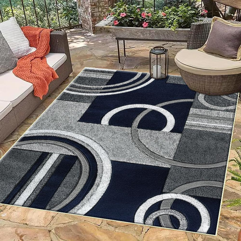 Geometric Pattern Area Rug, Soft And Lightweight, Suitable For All Seasons, Easy To Maintain And Easy To Clean, Machine Washable Carpet Floor Mat, Suitable For Living Room, Bedroom, Dining Room, Hallway, Balcony, Room Decor, Home Decor, Outdoor Decor