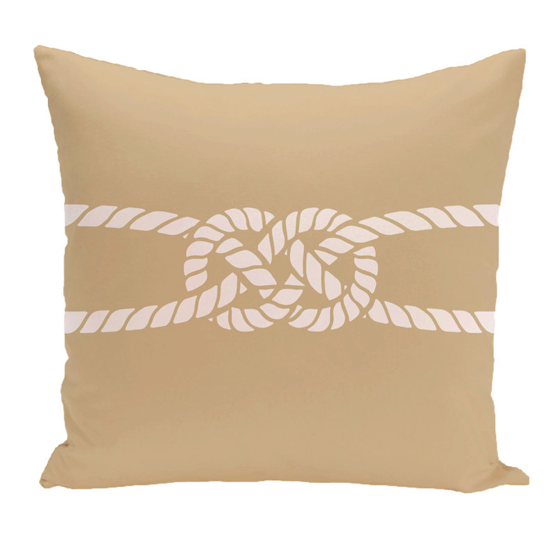 Housse de coussin carrée d’extérieur Carrick Bend, H 18 po x l 18 po, Beige