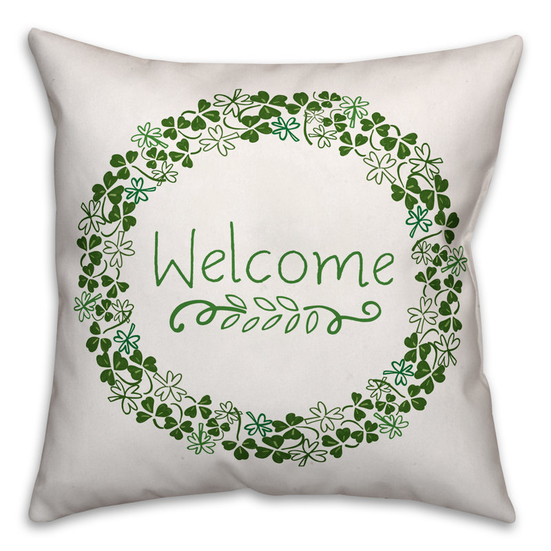 Floral Reversible Throw Pillow