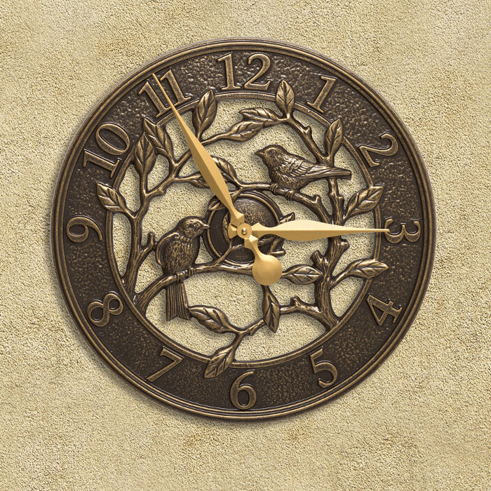 Woodridge 16" Wall Clock, French Bronze