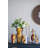 Curved Ceramic Vase with Abstract Multicoloured Finish-1891714376-1891714377