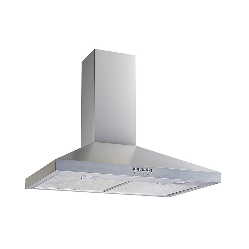 30" 400 CFM Convertible Wall Mount Range Hood With Filter Included, Stainless Steel
