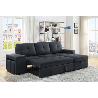 Linen Fabric Sleeper Sectional