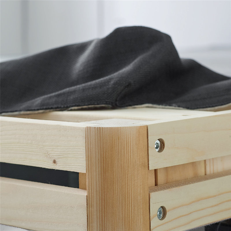 Sommier tapissier à profil bas en bois 4 po, Jumeau