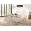 Chaises de salle à manger 2 pièces Mid-Century en chêne blanc avec dossier à broche et siège moulé pour plus de confort et de style-1013132455
