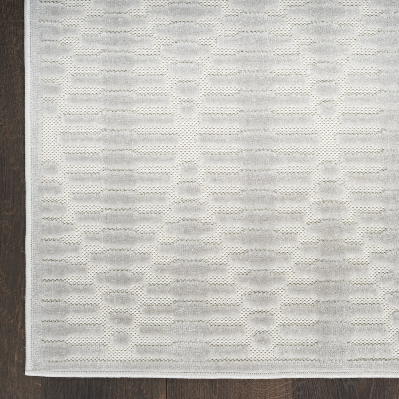 Tapis intérieur gris clair Nourison Care Free, Tapis de couloir 2 pi x 6 pi
