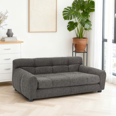 A 38-Inch Dark Grey Dog Sofa Bed, Suitable For Small To Medium-Sized Dogs. This Pet-Specific Sofa Is Made Of Easy-To-Clean Fabric And Is Very Convenient To Use.