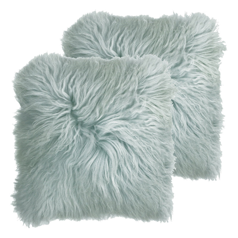 Square Cushion, Oatmeal, Feather