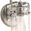 New Britain Glass Armed Sconce