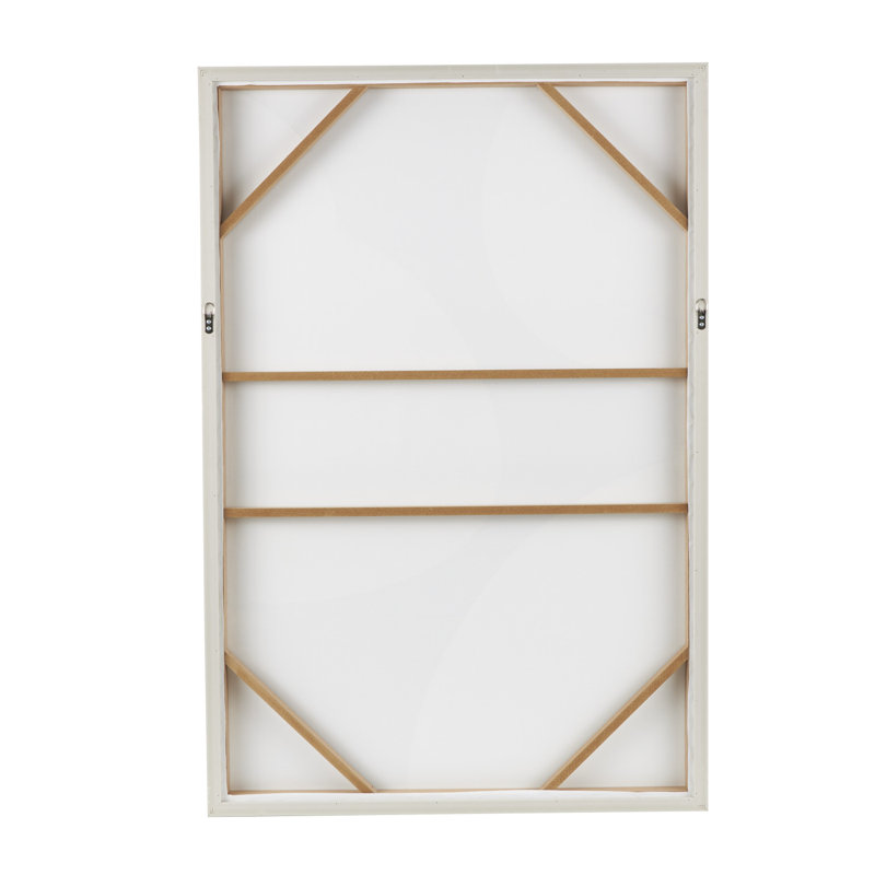 Adah Framed On Wood Minimalistic, Beige