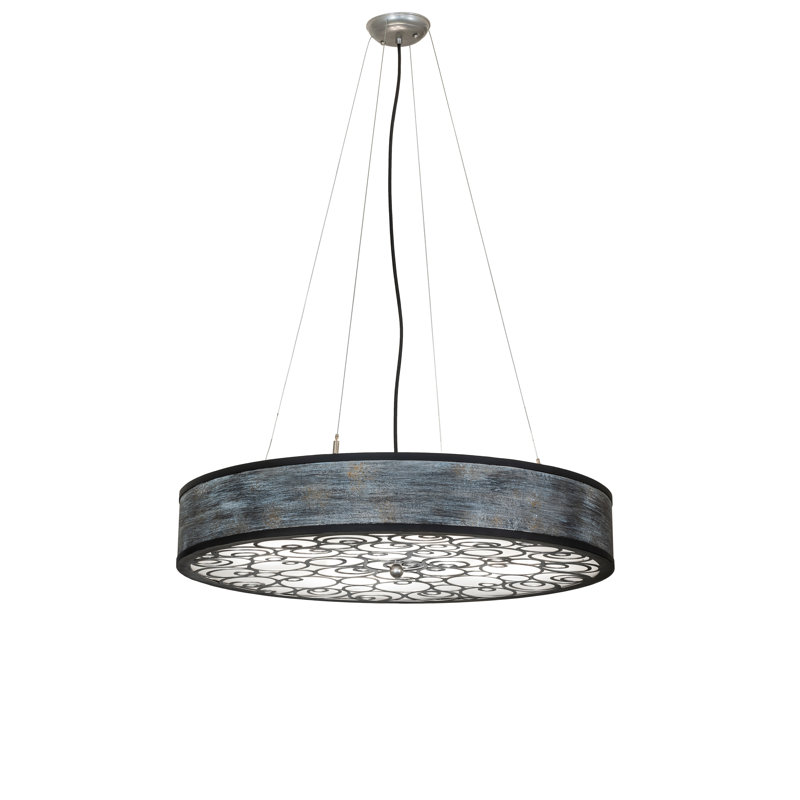 30" Wide Cilindro Spiral Pendant
