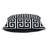 Black 100% Cotton Interlocking Zippered Pillow