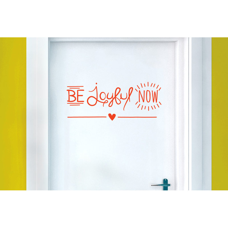 Non-Wall Damaging Wall Decal, Orange