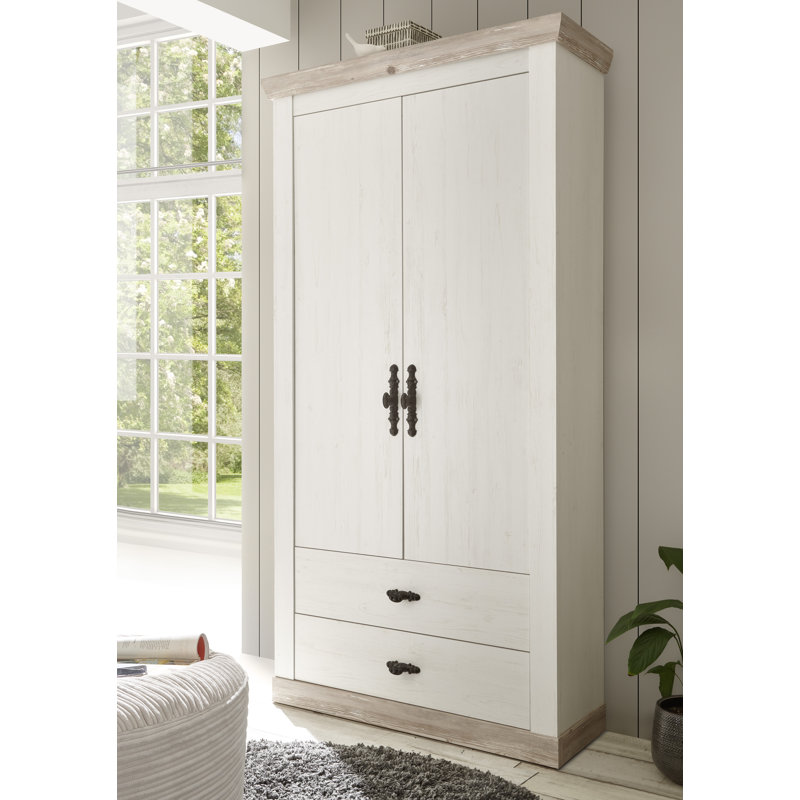 Saybrook 2 Door Manufactured Wood Wardrobe
