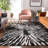 Premium Machine Washable Prisco Black Rug-825293803