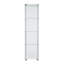 Vitrine en verre, vitrine avec 4 tablettes