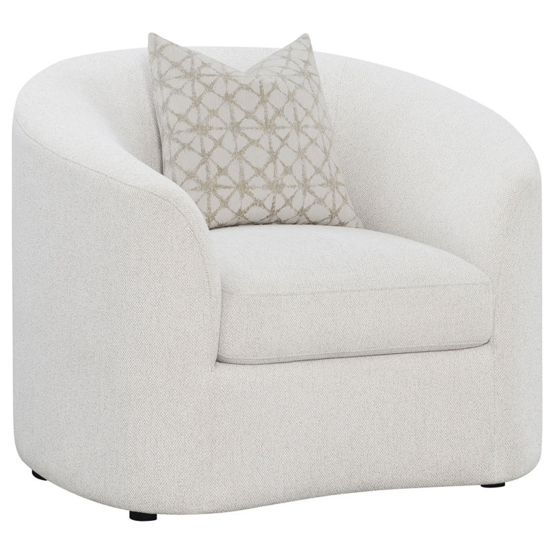Chaise avec accoudoirs inclinés Rory Latte