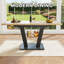 Extendable Metal Base Dining Table