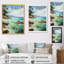 «Abdorassoul Beach Tropical Paradise Pointillism V», reproduction sur toile tendue-1237779225