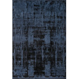 Rapture Black Blue No Pattern And Not Solid Color Luxury Area Rug