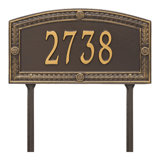 Hamilton Personalized Standard 1-Line Lawn Address Sign