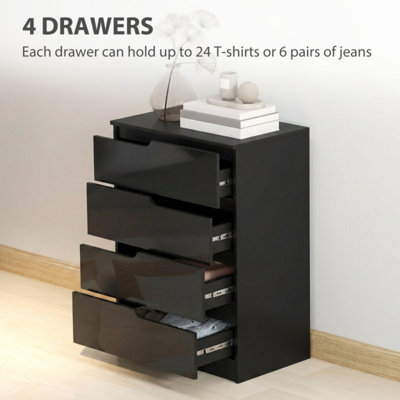 60 cm W Chest of 4 Drawers