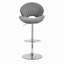 Ensemble de 2 tabourets réglables à hauteur de comptoir avec dossier et repose-pieds - Revêtement en tissu durable-1058650092