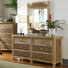 Commode double 6 tiroirs avec miroir Jovani
