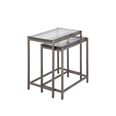 Lucinde Glass Top Nesting Tables